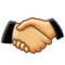 Handshake emoji on Samsung